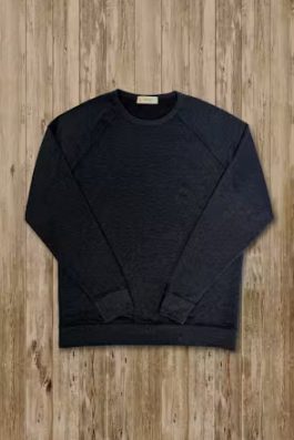 True Grit Raglan Sweatshirt - Vintage Charcoal, a soft, comfortable layer for cool evenings, travel days, campfires and weekend errands