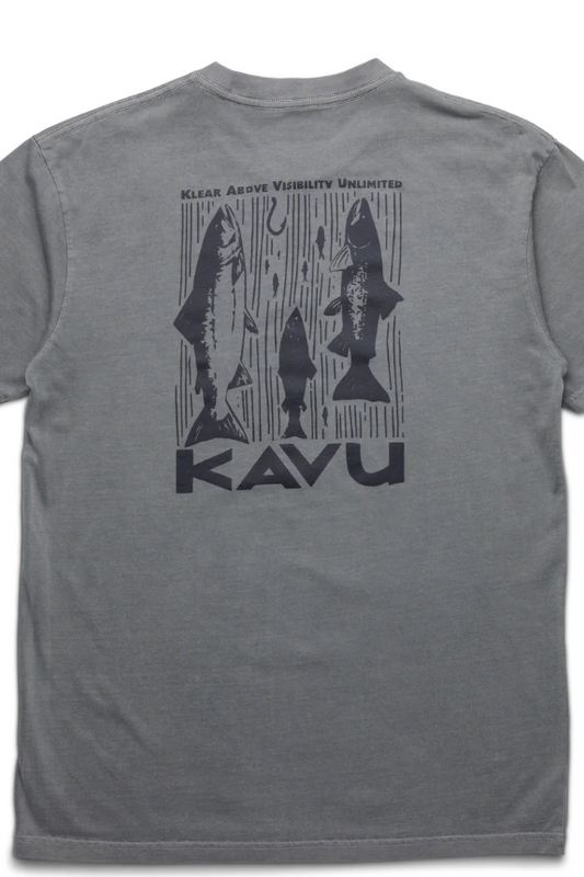 KAVU Salmon Tee - Moonless Night, a soft, comfortable tee for everyday wear, layering, travel and weekend adventures