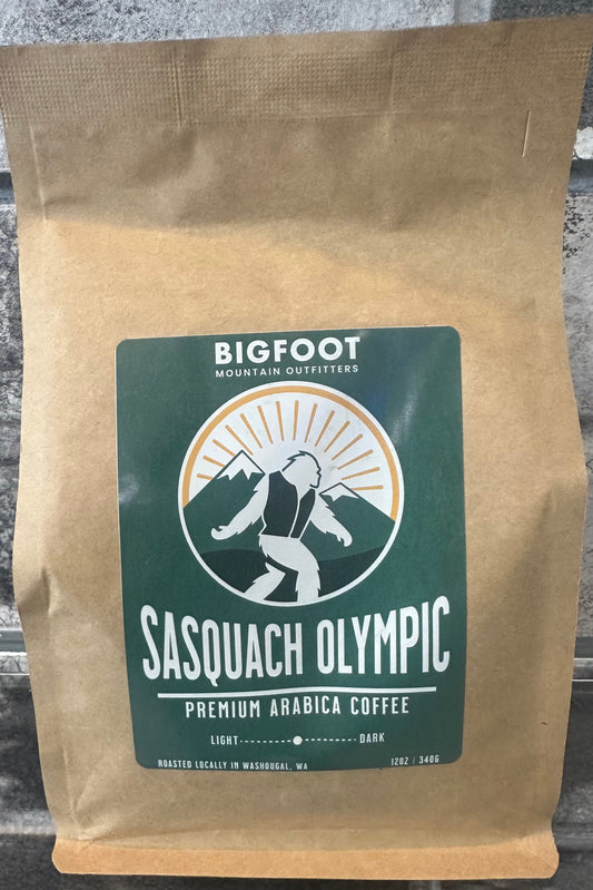 Bigfoot Mountain Outfitters Sasquatch Olympic Premium Medium Roast Coffee - 12oz/340G, a tasty treat for camp mornings, road trips, cozy days at home and easy gifting