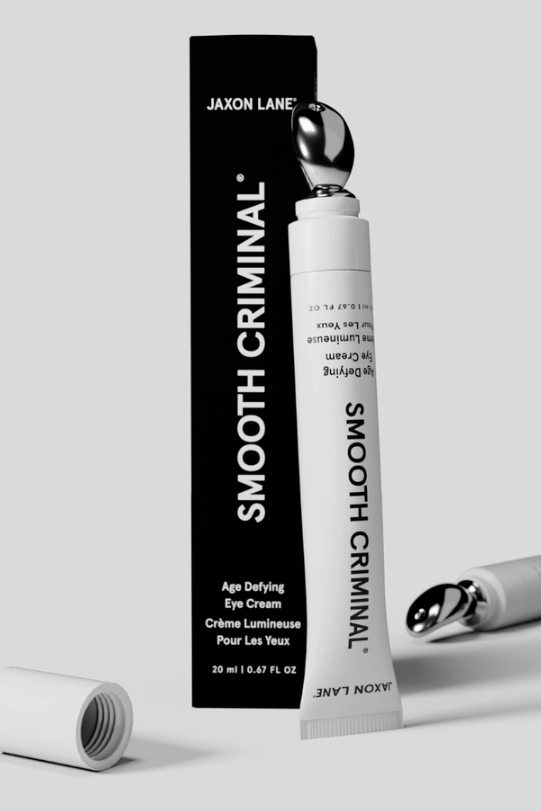 Jaxon Lane Smooth Criminal Age Defying Eye Cream, a men's grooming essential for a fresh daily routine, travel bags and thoughtful gifting