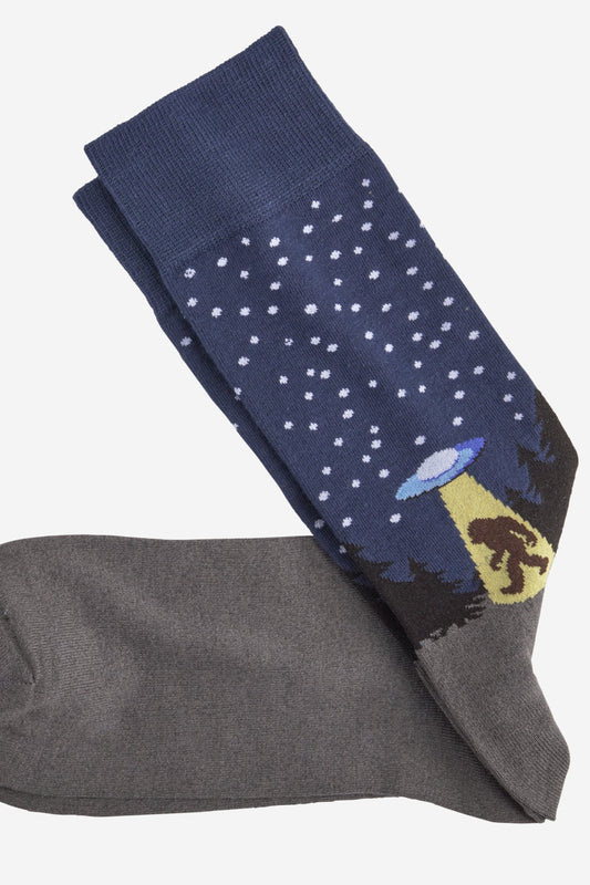 Johnston & Murphy UFO Yeti Socks - Grey, comfortable, durable socks for everyday wear, the office and weekend adventures
