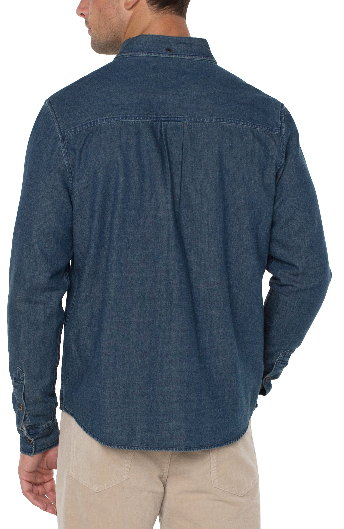 Woven Shirt w/ Button Collar